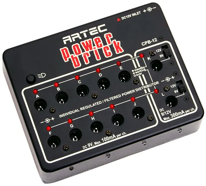 Artec CPB-12 Power Brick - 12 Channel Individual Regulated Power Supply