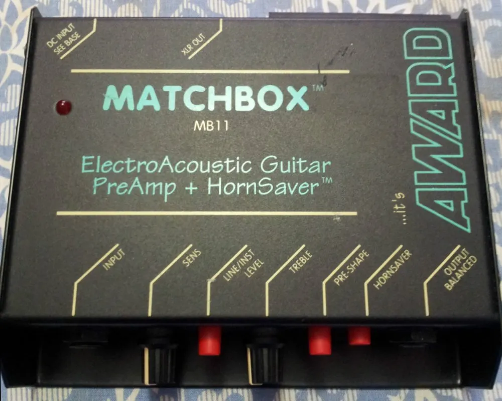 Award Matchbox MB11 - ElectroAcoustic Guitar PreAmp + HornSaver