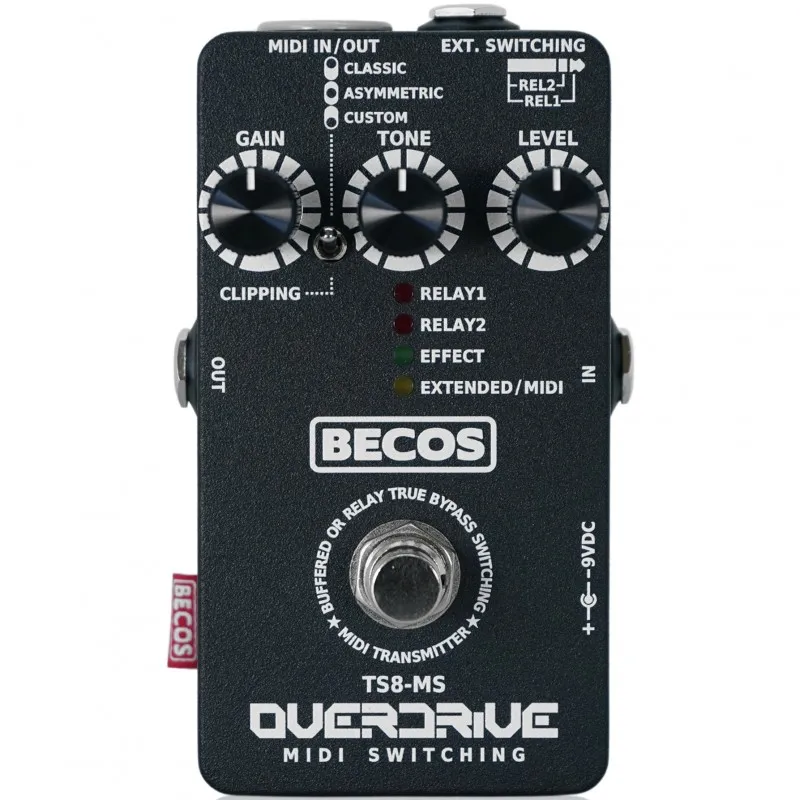 Becos TS8-MS MIDI Overdrive/Switcher