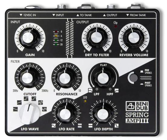 Benidub Spring Amp III Spring Reverb Preamplifier Pedal