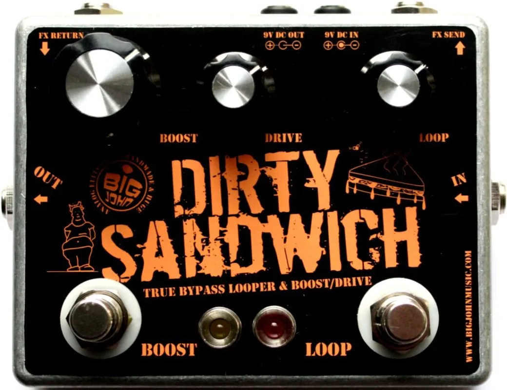 Big John Dirty Sandwich - True Bypass Looper & Boost/Drive