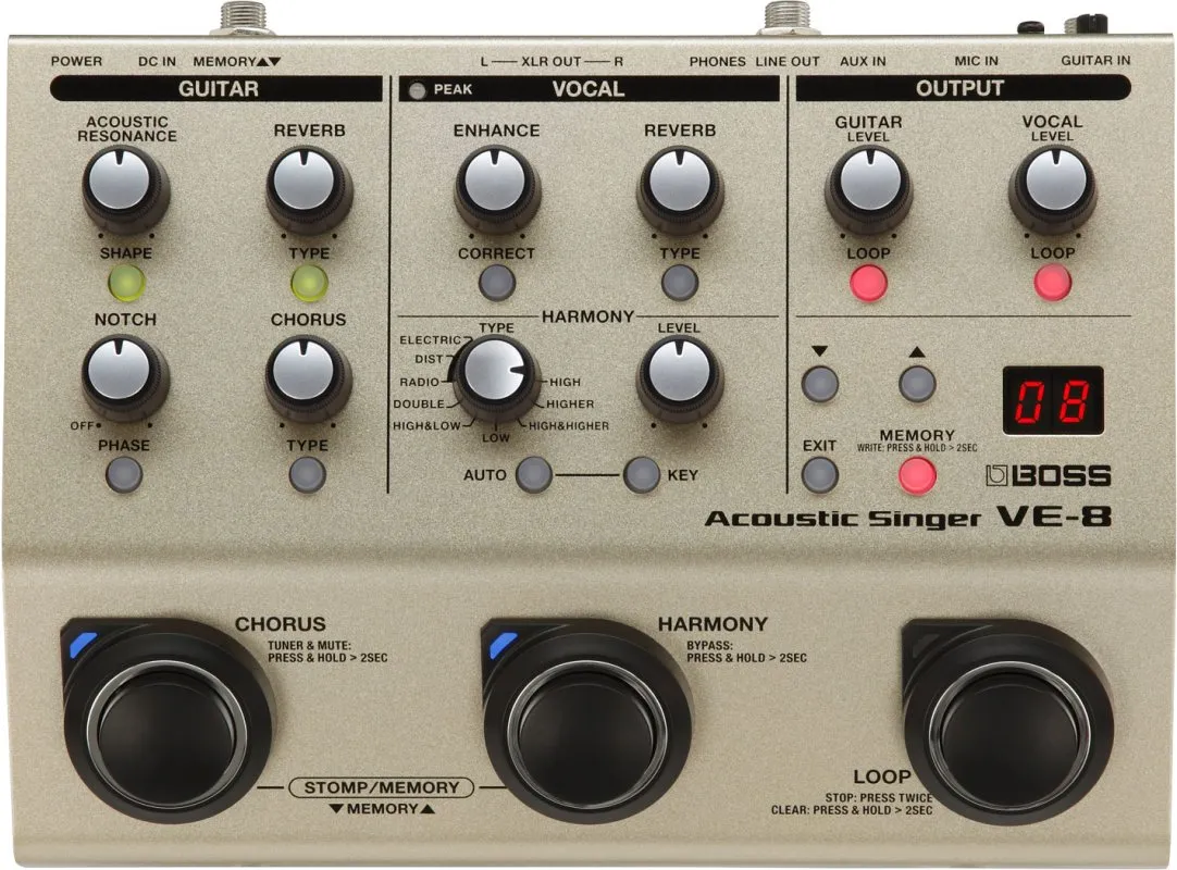 Boss VE-8 Acoustic Singer