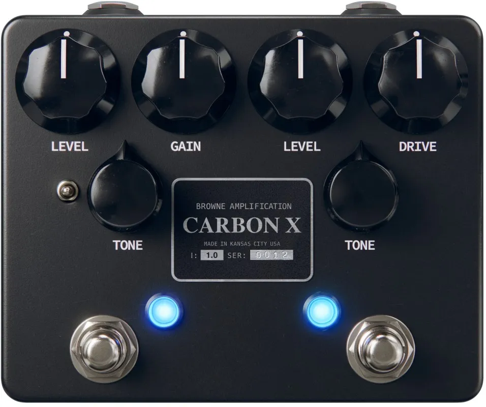 Browne Amplification Carbon V2 Overdrive Effect Pedal, Sky Blue