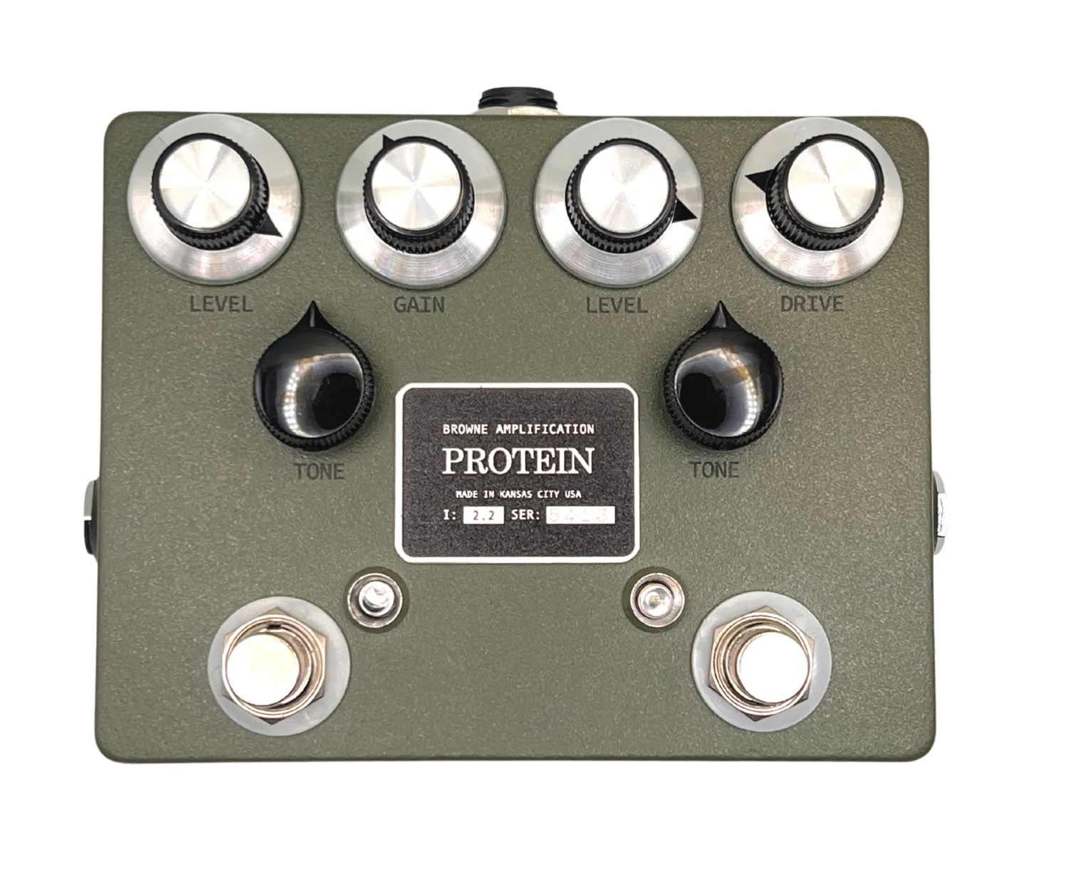 Browne Amplification The Protein Dual Overdrive V3 Effect Pedal