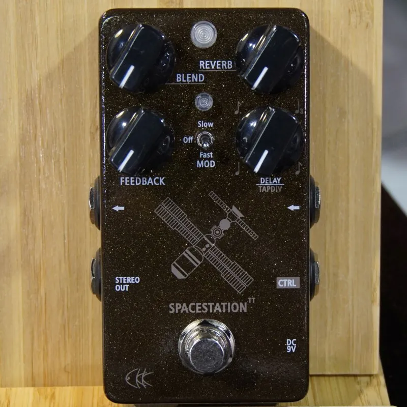 CKK Electronic Space Station TTM - Reverb & Tap Tempo Delay with Modulation