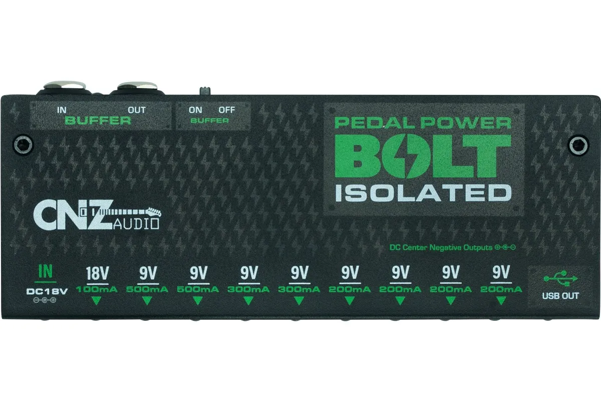 CNZ Audio PSIB-9 Bolt - Isolated Pedal Power Supply + Signal Buffer