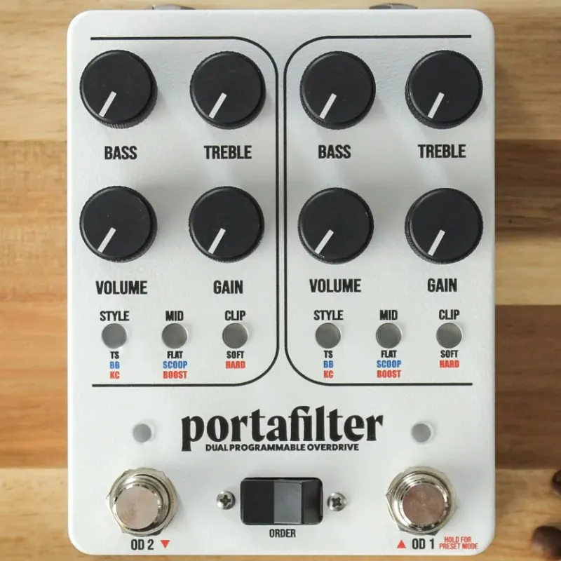 Coffee Shop Pedals Portafilter - Programmable Dual Overdrive