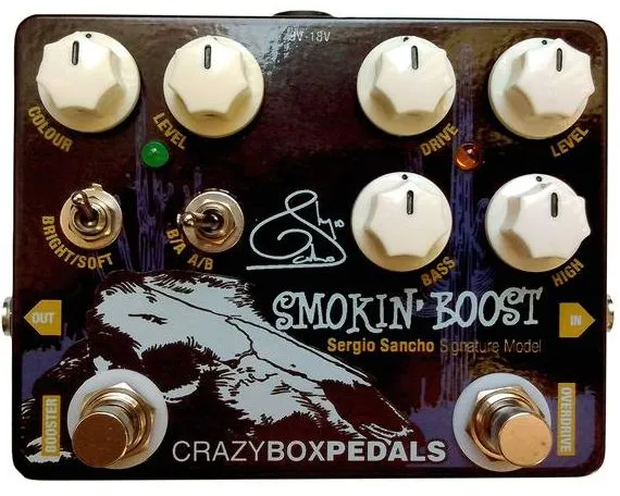 Crazybox Pedals Smokin' Boost - Sergio Sancho signature model