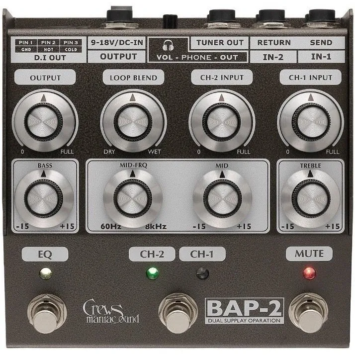 Crews Maniac Sound BAP-2 Bass Pre Amp