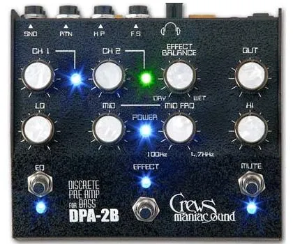 Crews Maniac Sound DPA-2B Discrete Pre Amp For Bass
