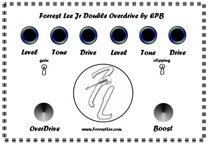 Effects Pedal Boutique Forrest Lee Jr. Double Overdrive
