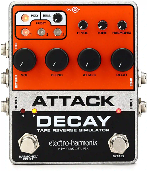Electro Harmonix Pico Attack Decay Tape Reverse Simulator Pedal