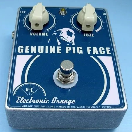 Electronic Orange Genuine Pig Face