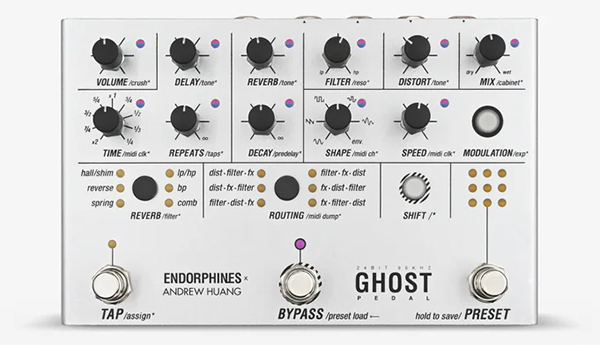 Endorphin.es x Andrew Huang Ghost Pedal - Multi-Dimensional Effects Chain Processor