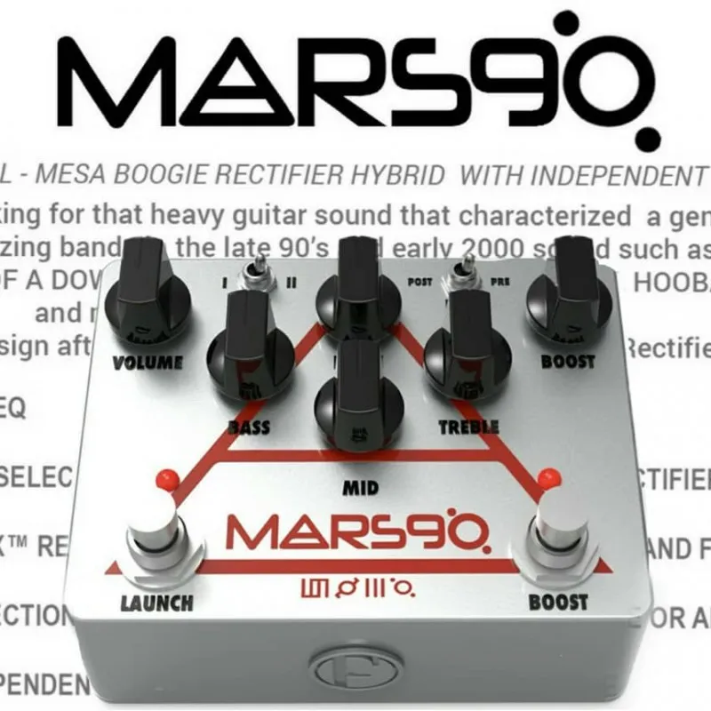 F-Pedals Mars90 - Marshall / Mesa Boogie Rectifier Hybrid with Independent Boost