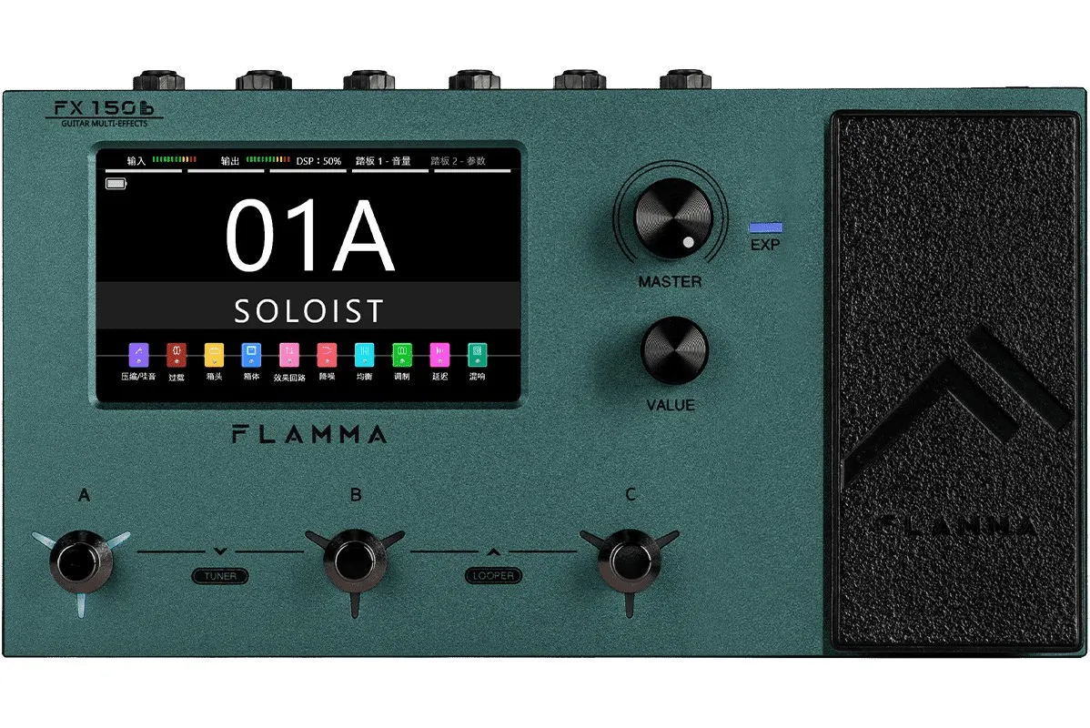 Flamma FX150b Guitar Multi-Effects with Battery