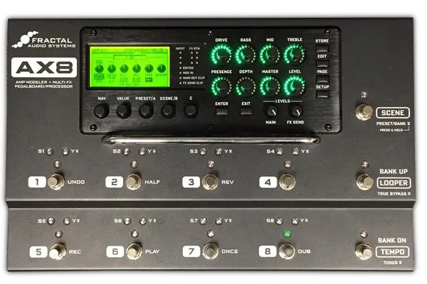 Fractal Audio Systems AX8 Amp Modeler + Multi-Effects Pedalboard/Processor