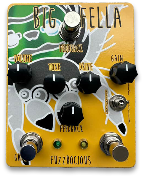 Fuzzrocious Big Fella Overdrive/Distortion Effect Pedal