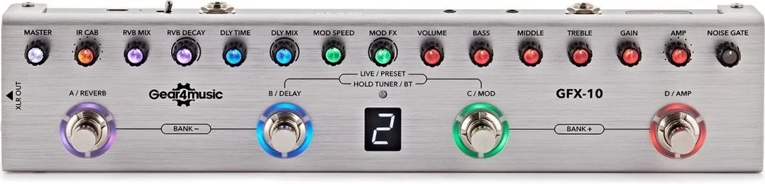 Gear4music GFX-10 Guitar Multi-Effects
