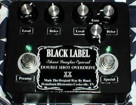 Homebrew Electronics TN / M.A.D. Effects Black Label Double Shot Overdrive