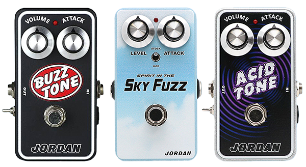Jordan Pedals Acid Tone, Buzz Tone, and Sky Fuzz