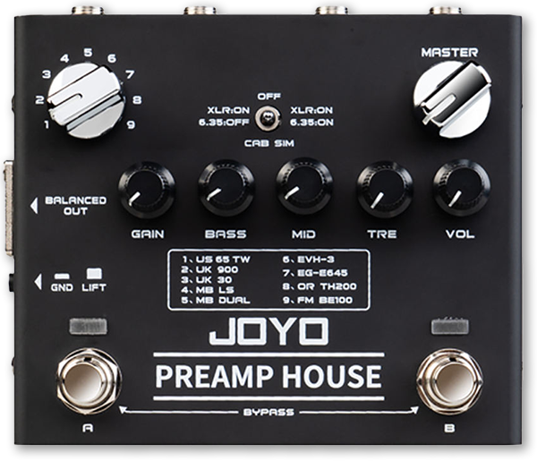 JOYO R-15 Preamp House Amp Simulator Pedal
