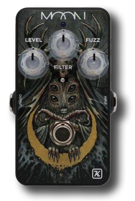 Keeley Electronics Buck Moon Op Amp Fuzz Pedal With Custom Art by Timb