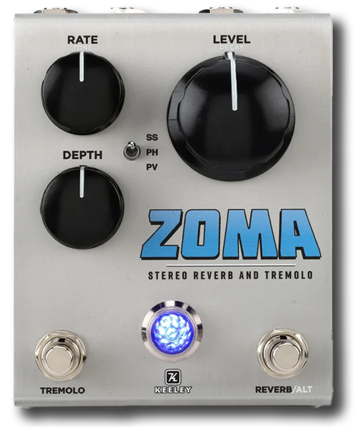 Keeley Electronics ZOMA Stereo Reverb and Tremolo Pedal