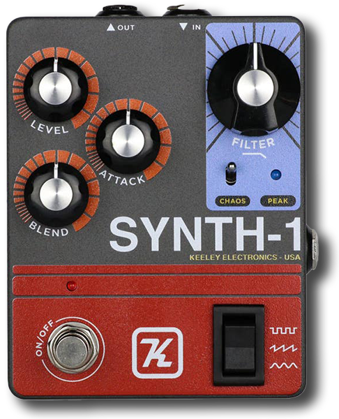 Keeley Synth-1 Reverse Attack Fuzz Wave Generator Pedal
