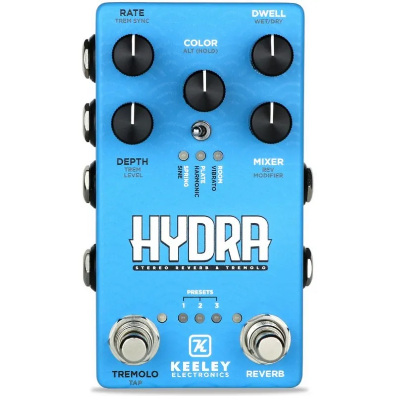 Keeley Hydra Stereo Reverb & Tremolo Pedal