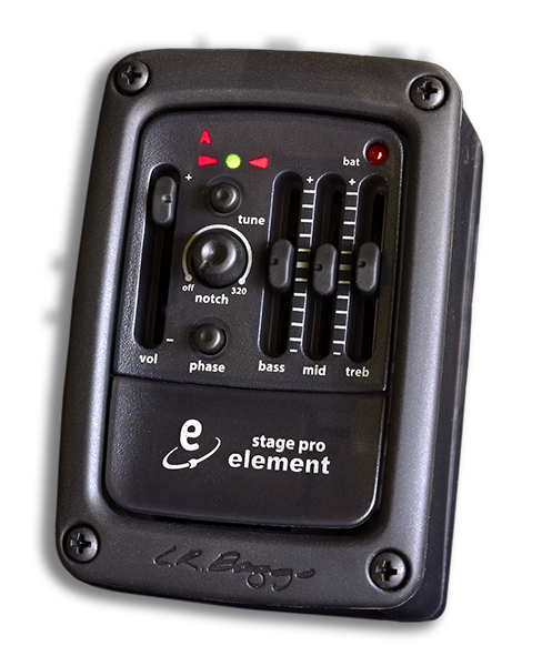 LR Baggs Stagepro Element side-mounted preamp/EQ Acoustic Pickup