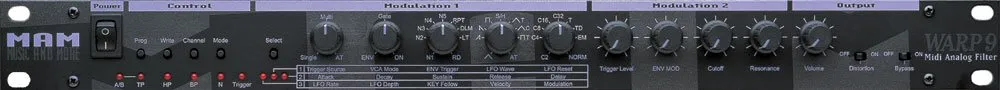 MAM Warp 9 Midi Analog Filter