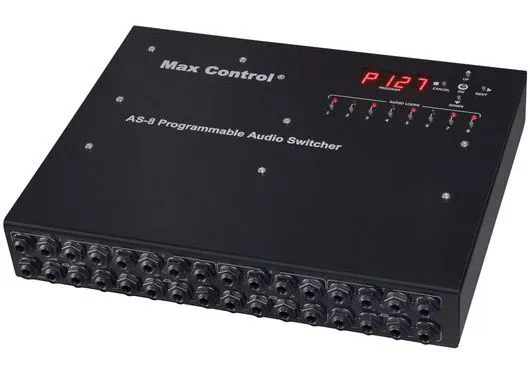 Max Control AS-8 Programmable MIDI Audio Switcher