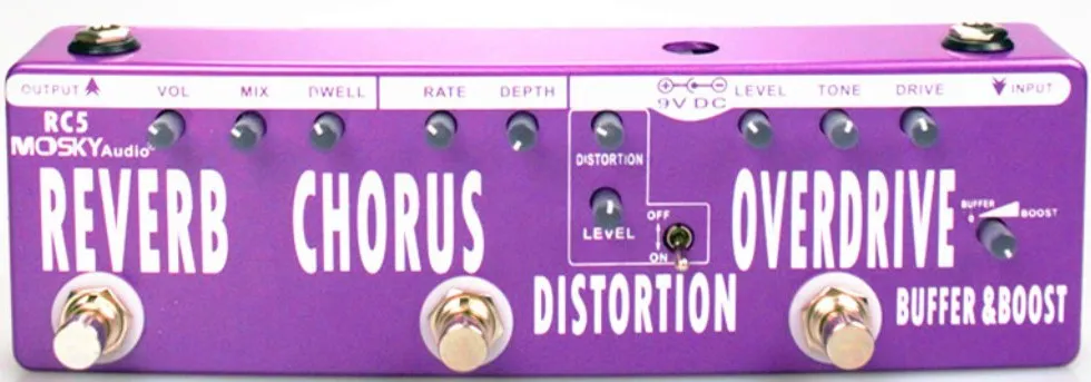 Mosky RC5 - Reverb / Chorus / Distortion / Overdrive