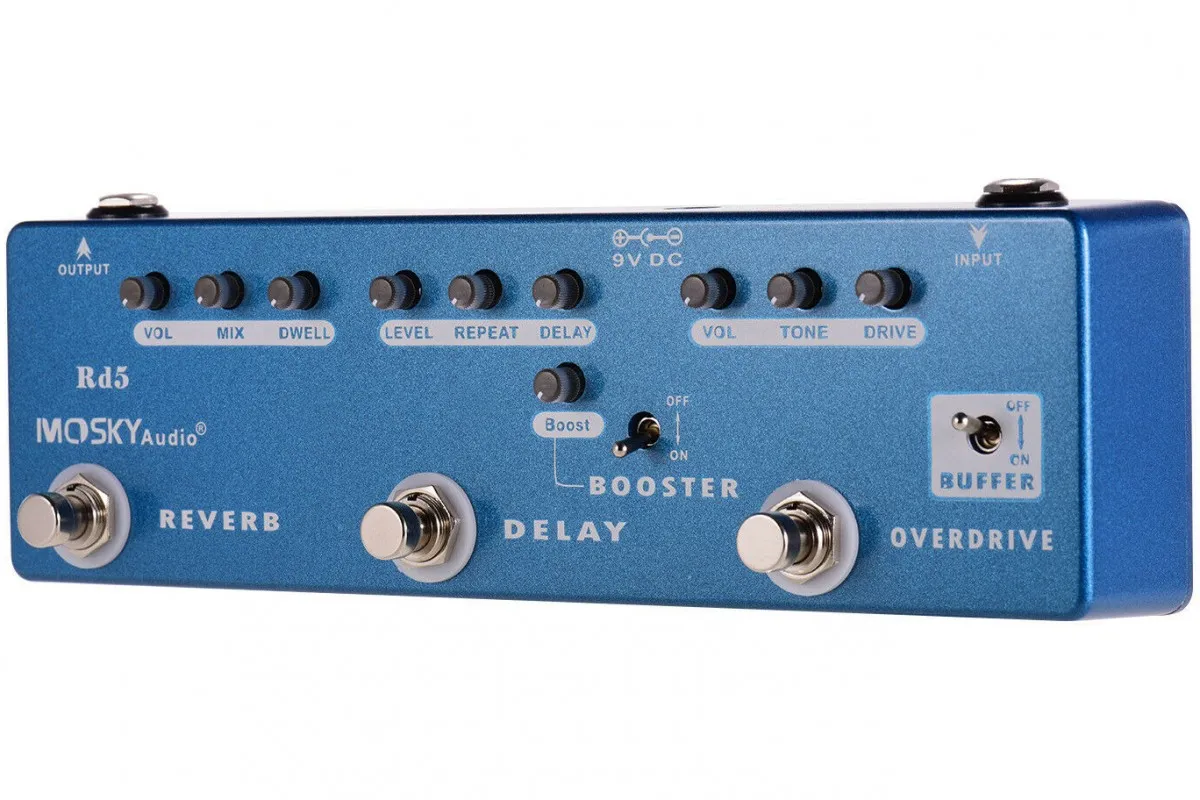 Mosky RD5 Reverb/Delay/Booster/Overdrive/Buffer
