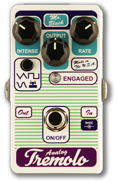 Mr. Black Analog Tremolo with Robot Formant Waveform