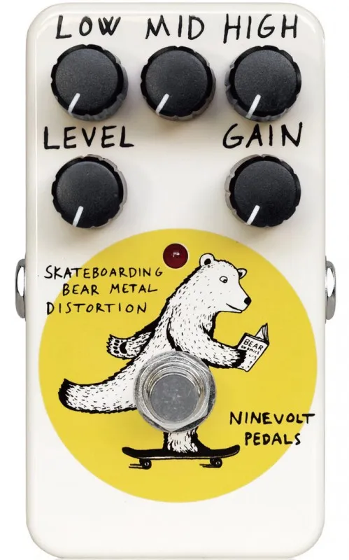 Ninevolt Pedals Skateboarding Bear Metal Distortion