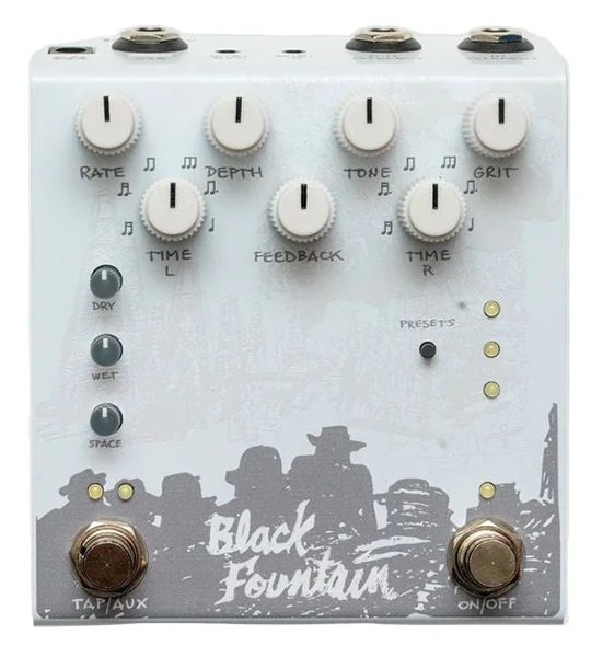 Old Blood Noise Endeavors Black Fountain Stereo Revolver-esque Colorwa