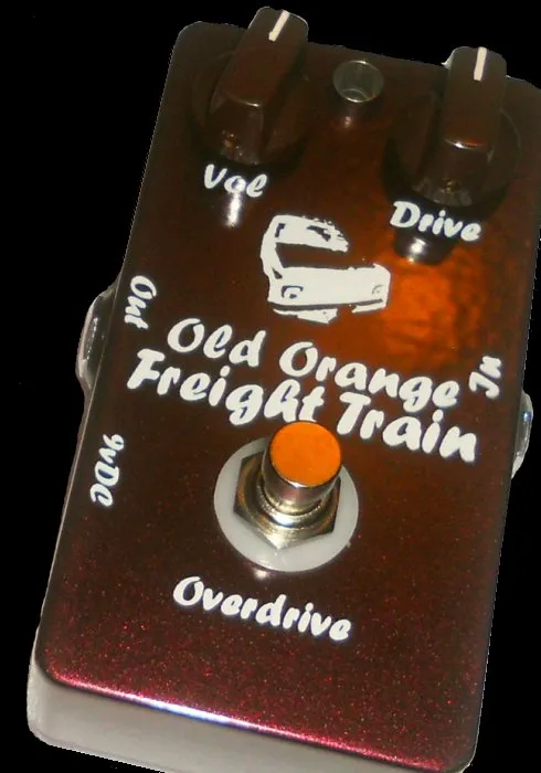 Old Orange Freight Train