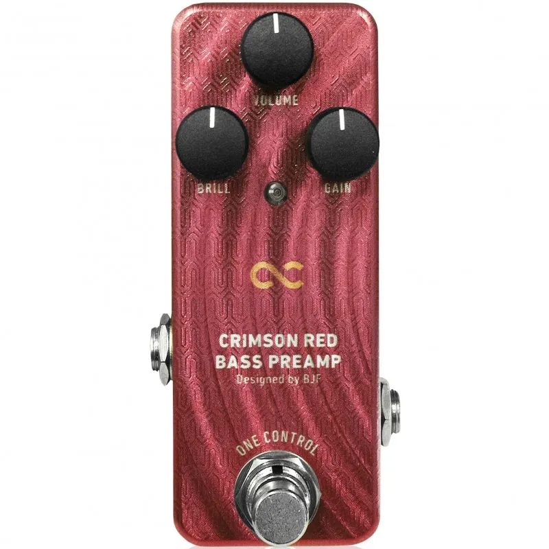 One Control (designed by BJF) Crimson Red Bass Preamp