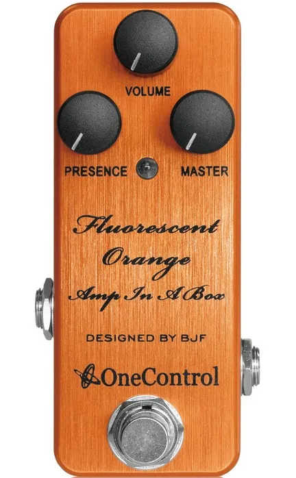 One Control (designed by BJF) Fluorescent Orange Amp In A Box