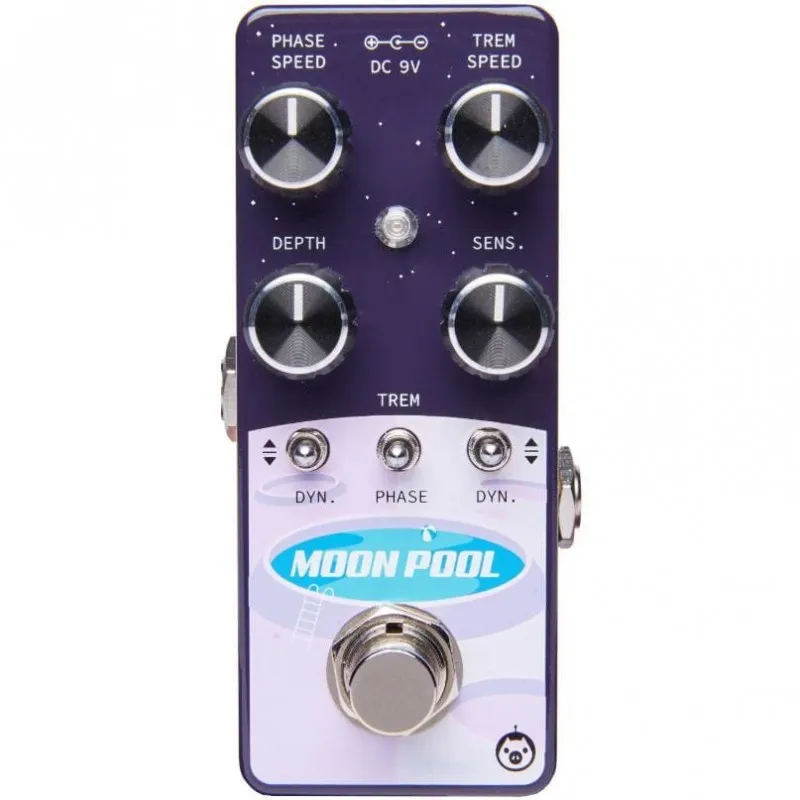Pigtronix Moon Pool Tremvelope Phaser Compact 9-Volt Analog Pedal
