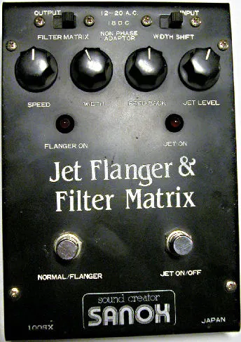 Sanox 100SX Jet Flanger & Filter Matrix