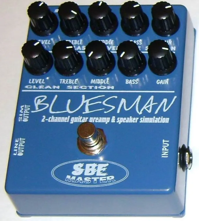 SBE Master Bluesman - 2 Channel Guitar Preamp & Speaker Simulation