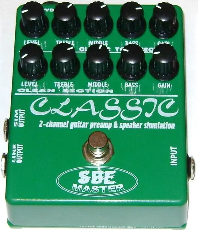 SBE Master Classic - 2 Channel Guitar Preamp & Speaker Simulation