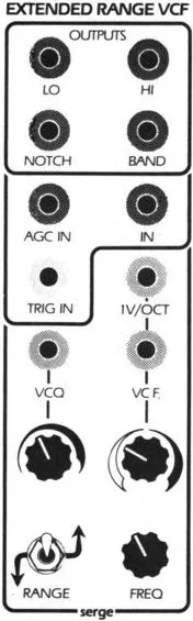 Serge Modular Extended Range VCF
