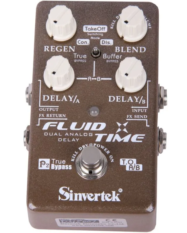 Sinvertek Fluid Time - Dual Analog Delay with Effects Loop