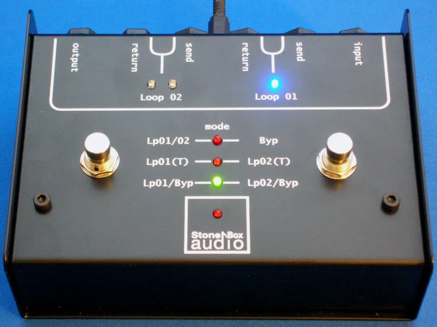 Stone Box Audio Dual Effects Loop Switcher