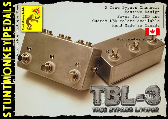 Stunt Monkey Pedals TBL-3 True Bypass Looper