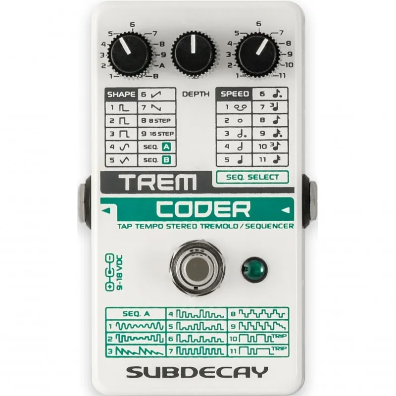 SubDecay Tremcoder - Stereo Tremolo Sequencer